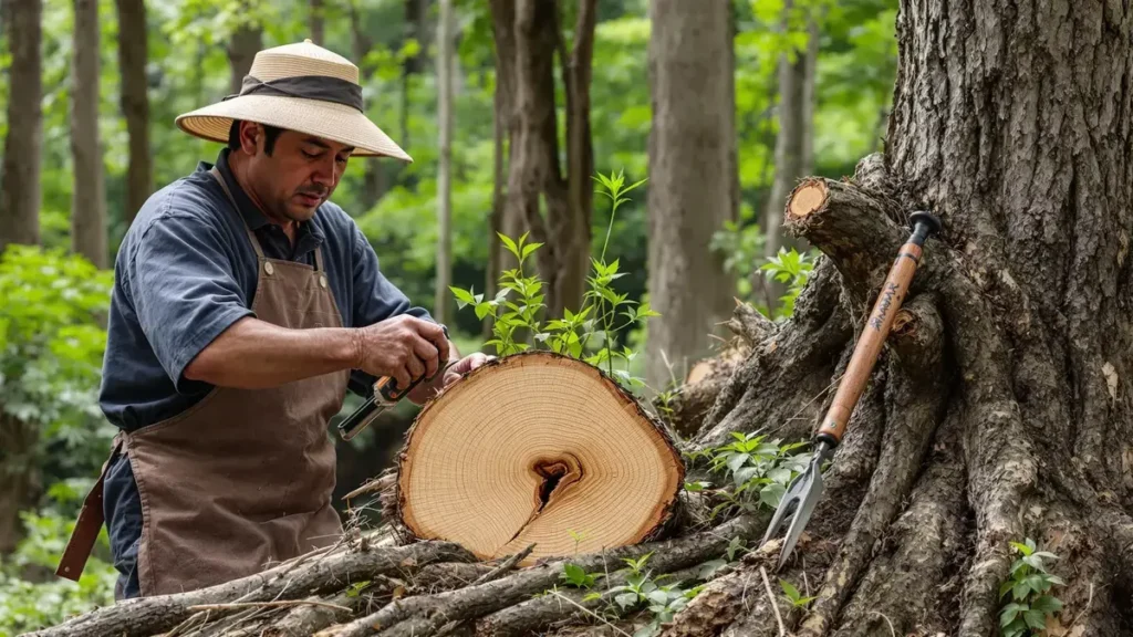 I giapponesi rivelano il loro talento eccezionale nel tagliare legno senza abbattere alberi