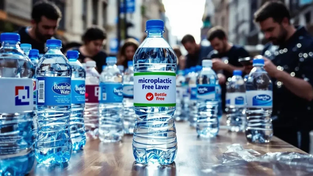 Uno studio rivela che una sola bottiglia d’acqua tra molte marche è priva di microplastiche, un dato allarmante da prendere sul serio